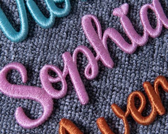 Custom Name 3D Iron on Patch: Personalized Embroidered Name Patches for Backpacks Hats Jackets