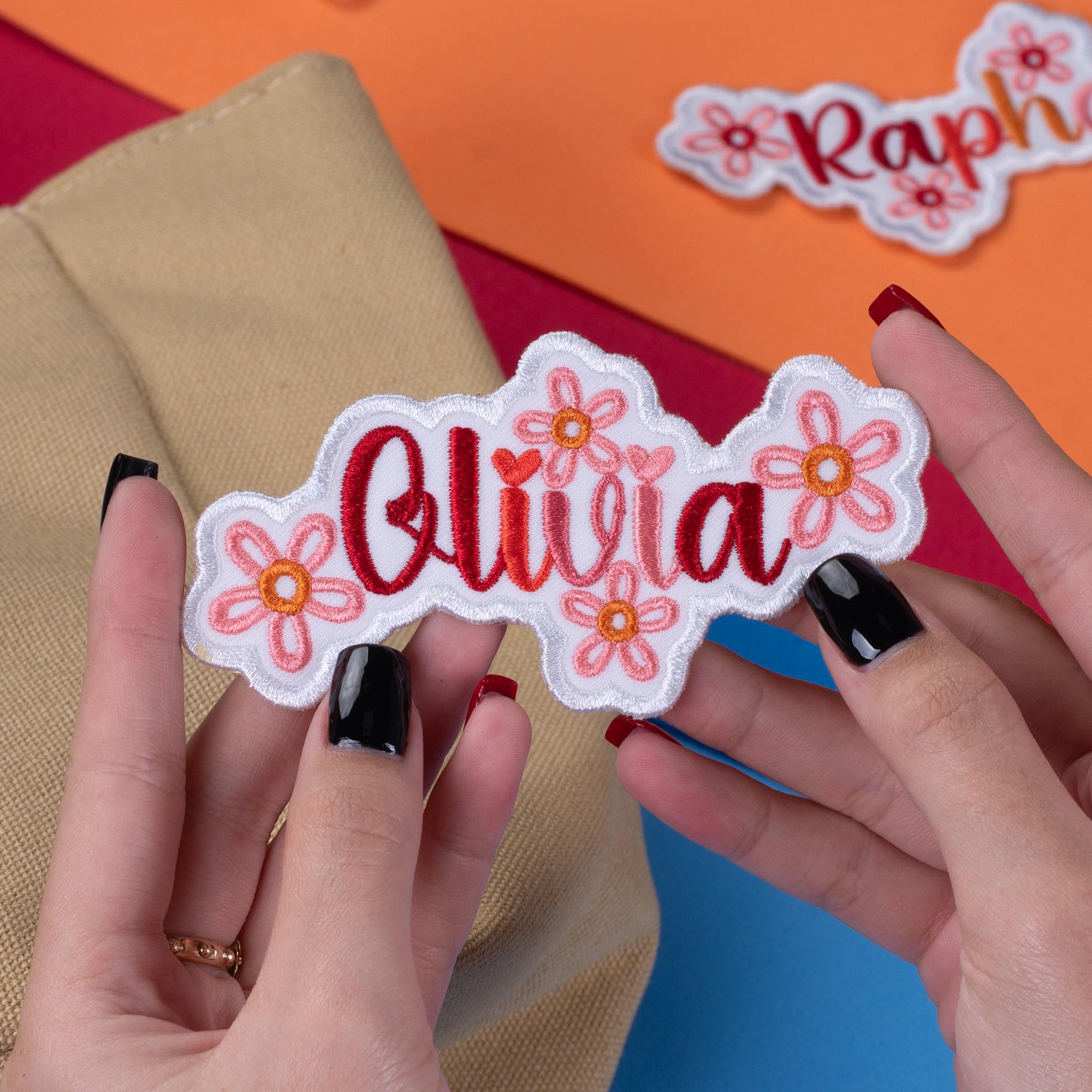 Custom Embroidered Daisy Name Patch, Iron On - Etsy