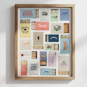 Jupiter Florida Matchbook Wall Art, DOWNLOAD DIGITALE, Decorazioni costiere, Tequesta, Contea di Palm Beach