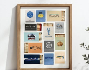 Long Beach Island NJ Matchbook Wall Art, DIGITAL DOWNLOAD, Surf City, Harvey Cedars, Loveladies, Barnegat Light, 2025, Jersey Shore