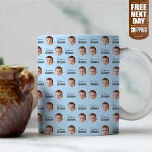 Custom Baby Face Mug 1st Fathers Day Mug-Custom Baby Face Photo Dad Mug-Personalized Photo Mug For Dad Custom Kids Photo Mothers Day Mug
