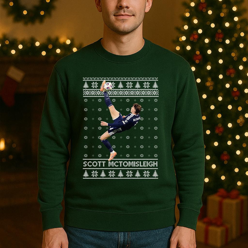 Scott Mctominay Ugly Christmas Sweater, Overhead Kick Football Lovers
