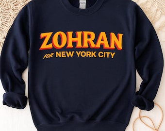 Mayor Mamdani 2025 Sweater, NYC’s First Muslim Mayor, Vote Zohran, Progressive Democrats Zohran for New York City, Zohran Printed Jumpers