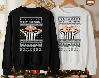 Merry Xmas Ho Ho Howay BRUNO Jumper, Funny Newcastle United Sweater, Bruno The Lads Christmas Xmas Gift Top, Football Sweatshirt for Fans