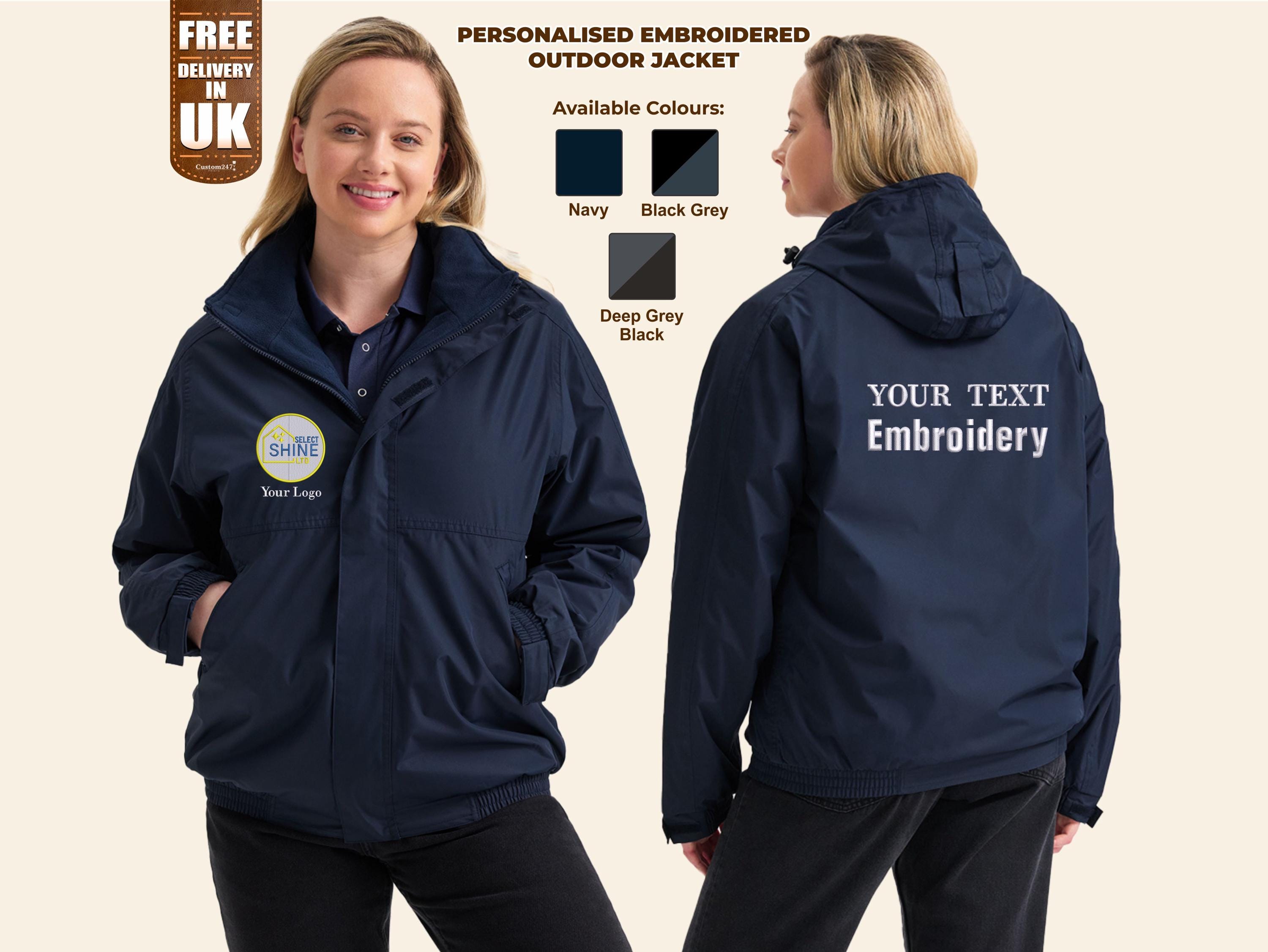 Personalised Embroidered Zip up Jacket