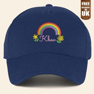 Personalised Embroidered Nurse Baseball Hat, Custom Name Medical Rainbow Monogram Hat, Healthcare Department Staff Cap, Student Nursing Gift