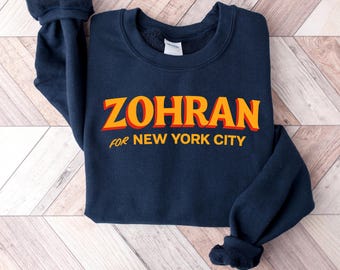 Mayor Mamdani 2025 Sweater, NYC’s First Muslim Mayor, Vote Zohran, Progressive Democrats Zohran for New York City, Zohran Printed Jumpers