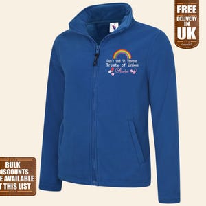 Chaqueta con cremallera completa y monograma médico personalizado, chaquetas polares bordadas personalizadas para enfermeras, uniforme polar para enfermeras del personal sanitario, camiseta de enfermería