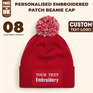 Custom Beanie Hat Personalized Cap Add Your Own Design/Text/Logo/Image Beanie,Winter Hats For Men Women Knitted Print Hat In | Whizz 935e7a06 Ca2b 4ddf A94d 320834cbcb3b_1