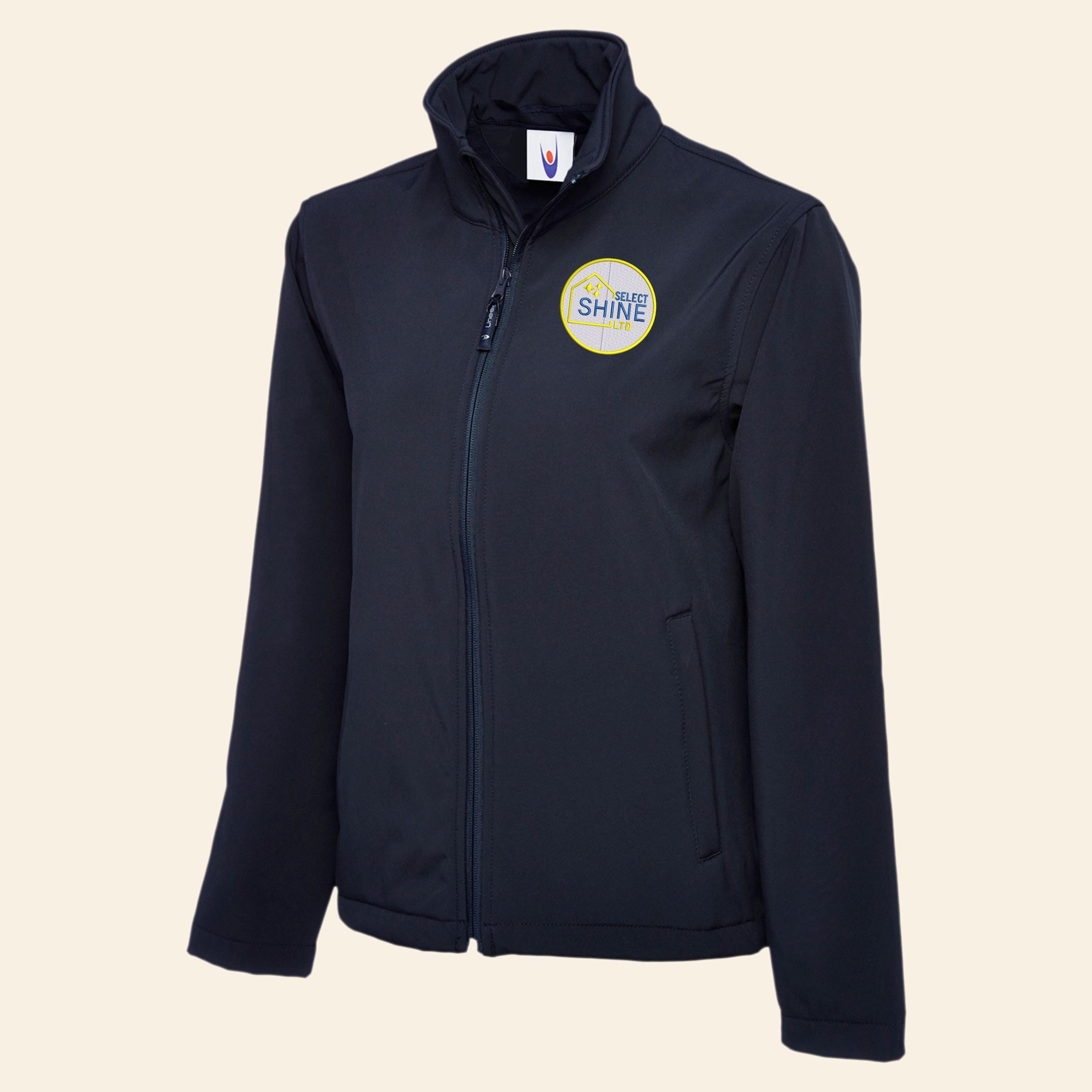 Custom Embroidered Softshell Jacket, Personalised Text/logo Workwear ...