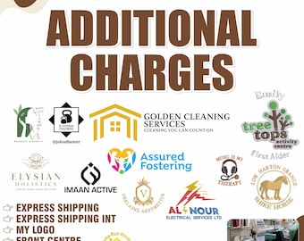 Additional Charges for Customizations: Embroidery, Printing, Engraving, Artwork, Express Shipping & Personal Logo, extra Person Addition