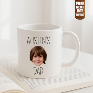 Custom Baby Face Mug 1st Fathers Day Mug-Custom Baby Face Photo Dad Mug-Personalized Photo Mug For Dad Custom Kids Photo Mothers Day Mug