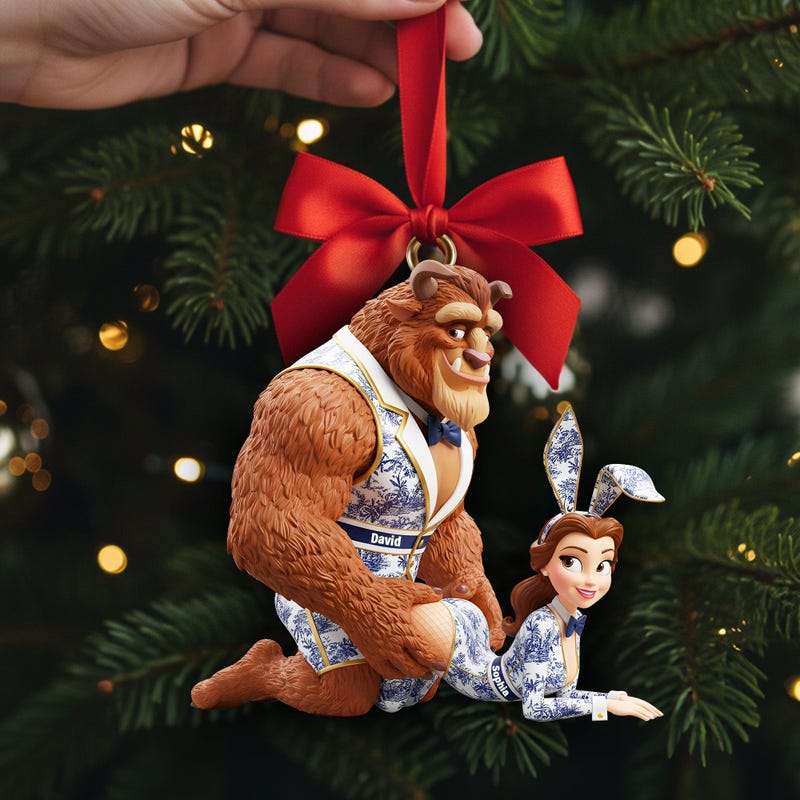 Cheeky Fairytale Couple Ornament Personalized Gifts For Couple 2025