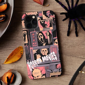 Spooky Movie Character Phone Case: Halloween Horror iPhone & Samsung Cover
