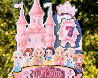Princess Cake Topper – Personalized & Handmade