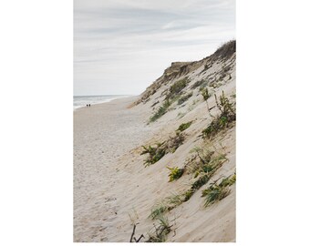 Photograph of the Cliffs at Marconi Beach on Cape Cod, Neutral Beach Decor for Living Room, Bedroom, Beach House, Ready to Frame Wall Art