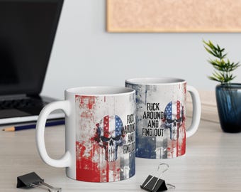 American Pride Coffee Mug: Funny Political Quote, Patriotic Gift