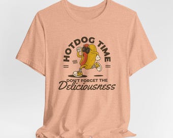 Camiseta divertida de Hotdog Time: Camiseta unisex para amantes de la comida