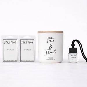 Luxury Candle Gift Set | 12oz Candle, Wax Melts & Car Diffuser | Spa Inspired Home Fragrance Set | Gift Ready | Housewarming Gift