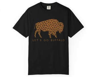 Comfort Colors Buffalo Shirt | Cheetah Print Buffalo Tee | Leopard Buffalo Bills Game Day T-Shirt | Football Fan Gift