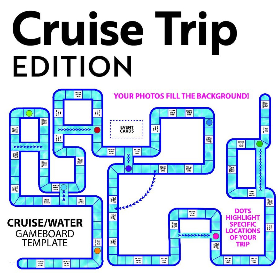 Custom board game cruise edition etsy