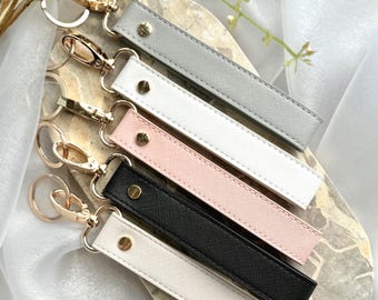 Personalisierte Leder Armband Schlüsselanhänger, Schleife Armband Armband Schlüsselanhänger, Freundin Geschenk, Mama Schlüsselanhänger