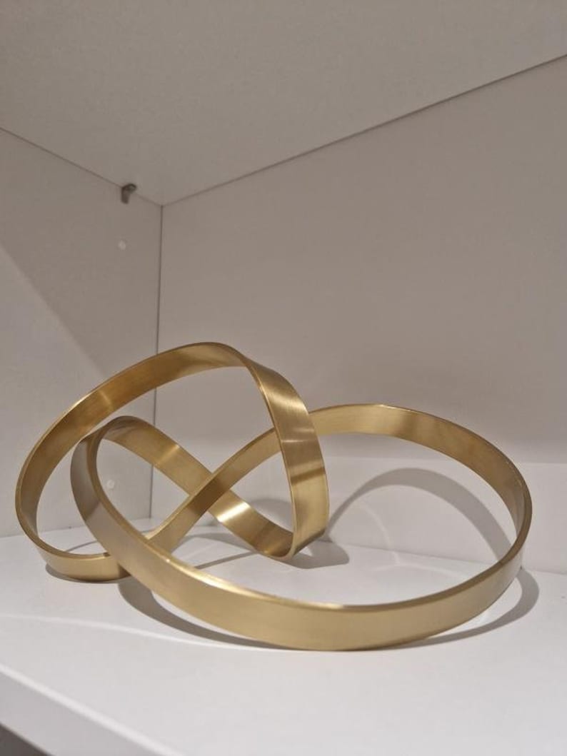 Creative Gold Crafts Knot Golden Line Hollow Out Metal Figurine Winding ...
