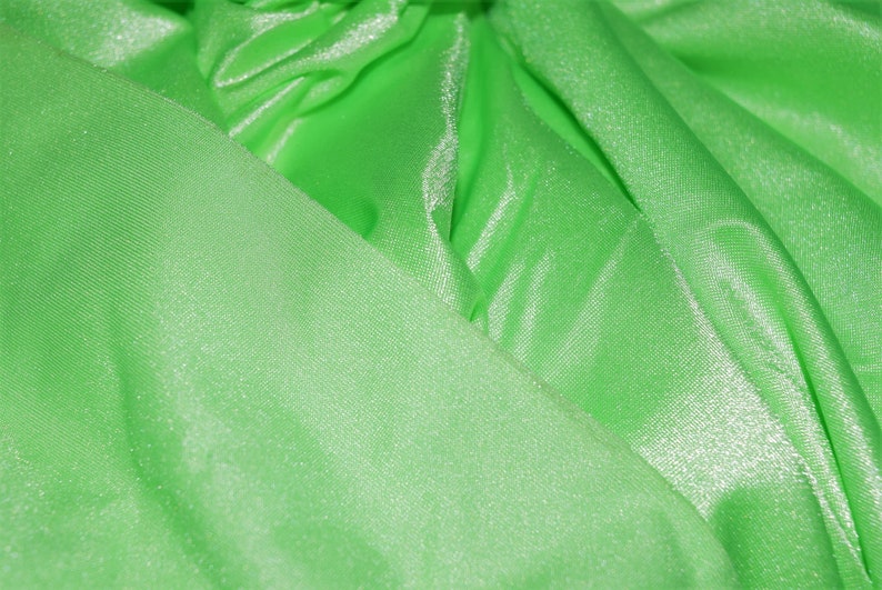 1 Yard Bright Lime Green Swimsuit Fabric Etsy