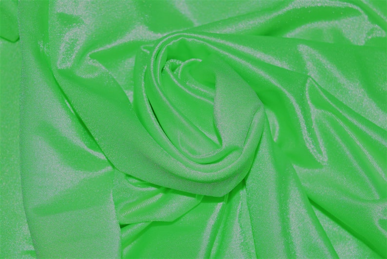 1 Yard Bright Lime Green Swimsuit Fabric Etsy