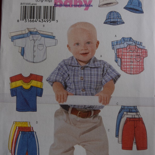 Butterick B5510 Infant's Shirt, T-shirt, Pants and Hat i  (uncut)