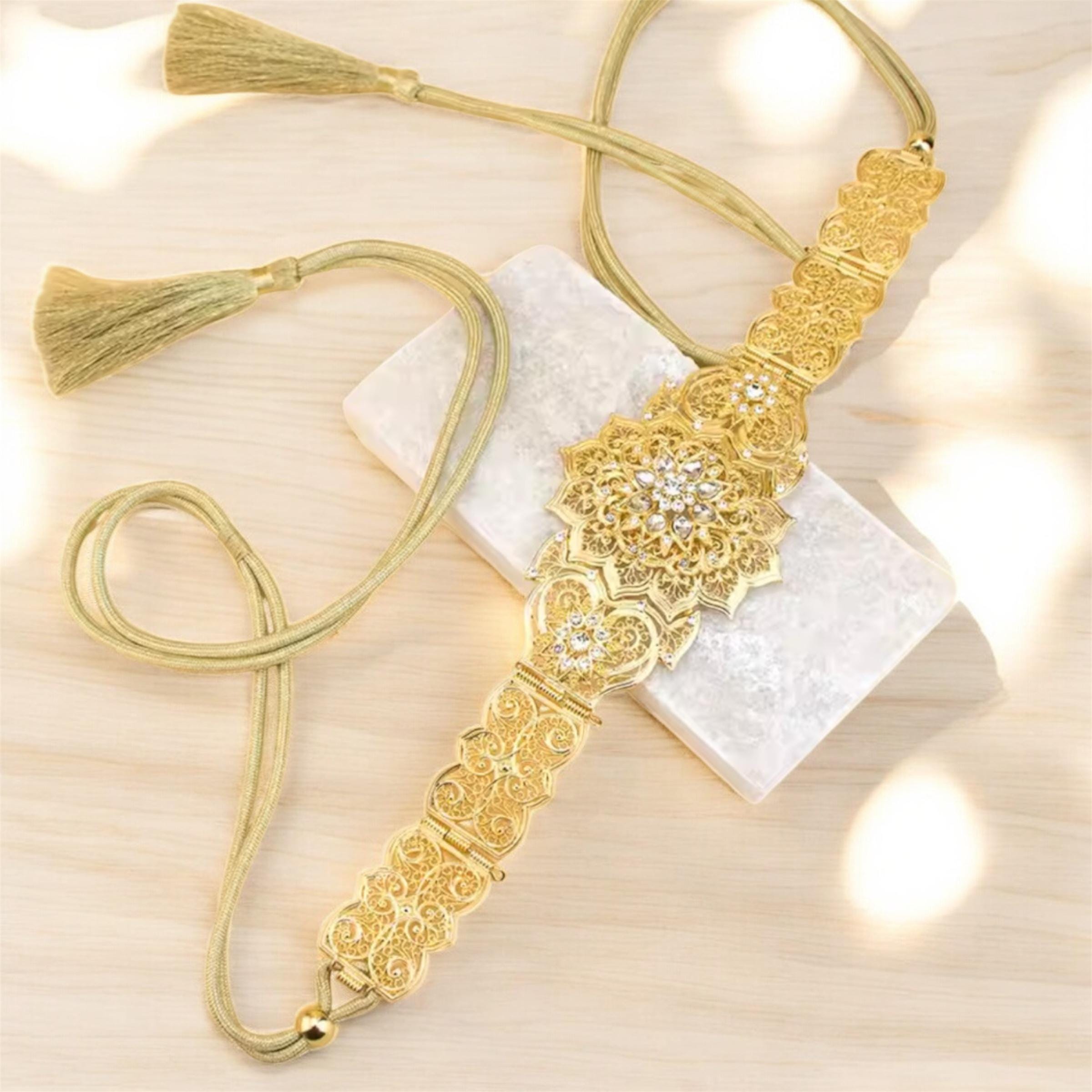 gold belts for prom dresses Crystal, Rhinestone & Pearl Bridal Belt Style: Miami, 17 inches, Rose main image 1