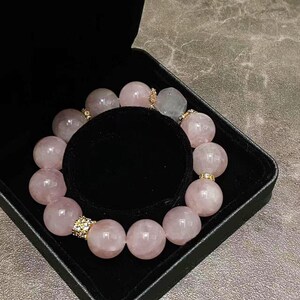 Carte 14 Bracelet en quartz rose | Améliorer l'énergie mentale | guérir |  Cadeau