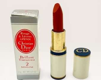 Szminka Vintage Christian Dior, 2 Sanguine, ok. Koniec lat 60. / początek lat 70., w pudełku