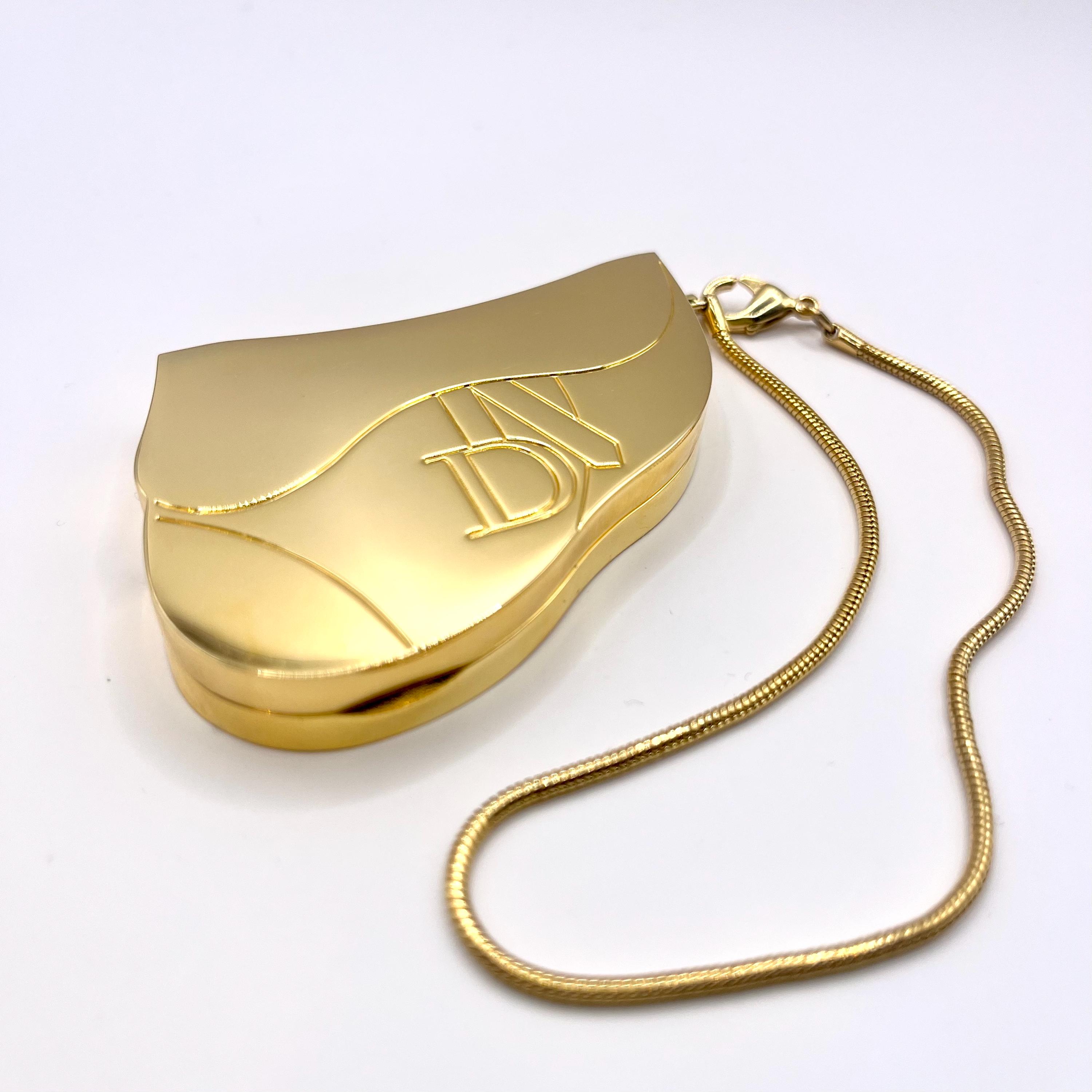 Vintage Christian Dior Saddle Bag Lipstick Palette Charm, Unused