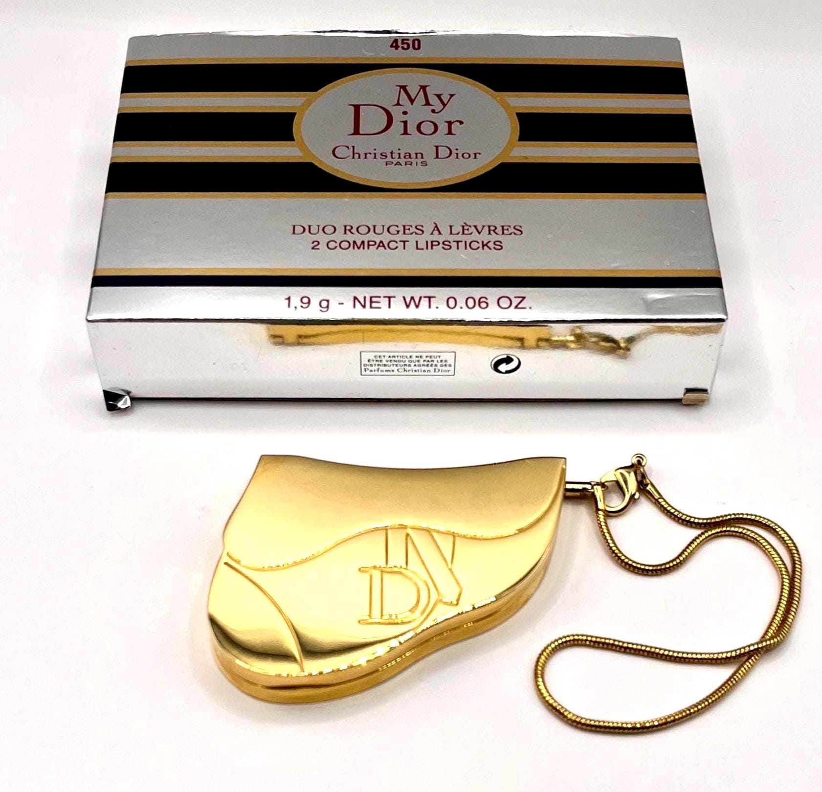 Vintage Christian Dior Saddle Bag Lipstick Palette Charm, Unused