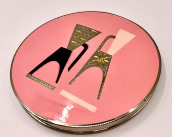 ヴィンテージ パウダー コンパクト: 「コティ フレンチフレア