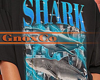 Maglietta vintage SHARK, maglietta divertente con squalo, magliette con meme sullo squalo, maglietta con meme divertente con squalo carino, maglione retrò anni '90 con squalo, regalo con meme sullo squalo #ari