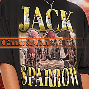 Captain JACK SPARROW Shirt, Jack Sparrow Vintage Tshirt, Jack Sparrow Fan Tees, Jack Sparrow Retro 90s Tee, Jack Sparrow Merch #tpc