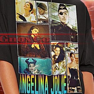 ANGELINA JOLIE Shirt, Angelina Jolie Vintage Tshirt, Angelina Jolie Tees, Angelina Jolie Retro 90s Sweater, Angelina Jolie Merch Gift #saf
