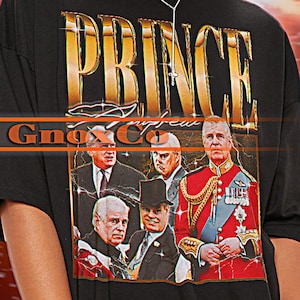 Maglietta del PRINCIPE ANDREA, T-shirt retrò del Principe Andrea, T-shirt vintage del Principe Andrea, Maglione retrò anni &#39;90 del Principe Andrea, Regalo del Principe Andrea #saf