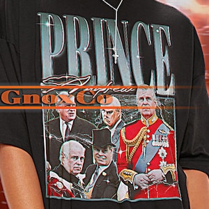 Maglietta vintage del PRINCIPE ANDREA, maglietta retrò del Principe Andrea, magliette dei fan del Principe Andrea, maglione retrò anni &#39;90 del Principe Andrea, regalo del Principe Andrea #saf