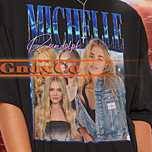 Camisa MICHELLE RANDOLPH, camiseta vintage Michelle Randolph, camisetas de fã Michelle Randolph, suéter retrô Michelle Randolph anos 90, presente de Natal #tpc
