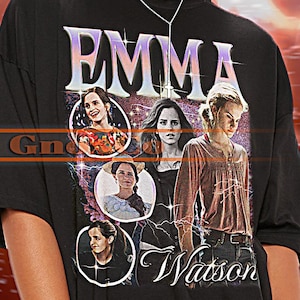 EMMA WATSON Vintage Shirt, Emma Watson Homage Tshirt, Emma Watson Fan Tees, Emma Watson Retro 90s Sweater, Emma Watson Merch Gift #saf