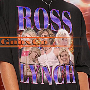 Maglietta ROSS LYNCH, maglietta omaggio a Ross Lynch, magliette della band Ross Lynch, maglione retrò anni &#39;90 Ross Lynch, gadget del concerto di Ross Lynch #tpc