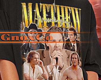 MATTHEW MCCONAUGHEY Shirt, Matthew McConaughey Tshirt Vintage Tees, Matthew Retro 90s Sweater, Retro McConaughey Merch Gift #ari