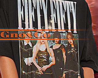 FIFTY FIFTY Retro Tshirt, Fifty Fifty Shirt, Fifty Fifty Vintage Tees, Fifty Fifty Retro 90s Sweater, Fifty Fifty Gift, Kpop Gift #saf