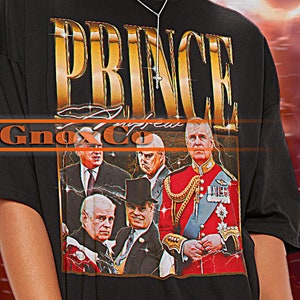 Maglietta vintage del PRINCIPE ANDREA, maglietta omaggio al principe Andrea, magliette da fan del principe Andrea, maglione retrò anni &#39;90 del principe Andrea, regalo per il principe Andrea #saf