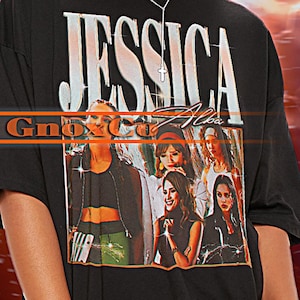 Shirt JESSICA ALBA, jessica alba vintage tshirt, jessica alba Hommage Tees, jessica alba retro jaren 90 trui, jessica alba fan merchandise cadeau #saf