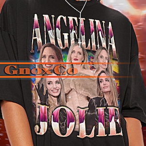 ANGELINA JOLIE Shirt, Angelina Jolie Vintage Tshirt, Angelina Jolie Retro Tees, Angelina Jolie Retro 90s Sweater, Angelina Jolie Merch #tpc