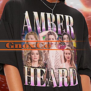 AMBER HEARD Shirt, Amber Heard Vintage  Tshirt, Amber Heard Fan Tees, Amber Heard Retro 90s Sweater, Amber Heard Merch Gift #tpc